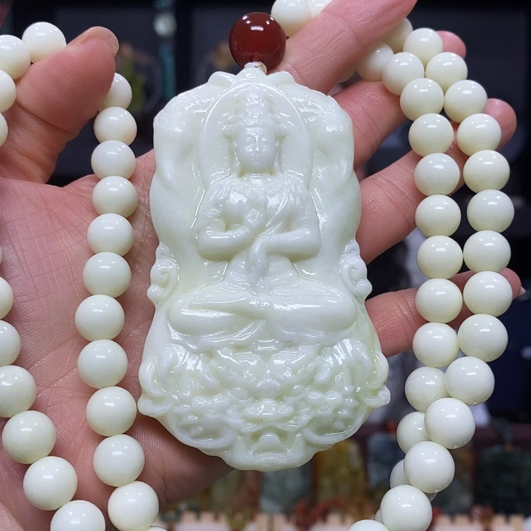 未镶嵌岫玉挂件吊坠