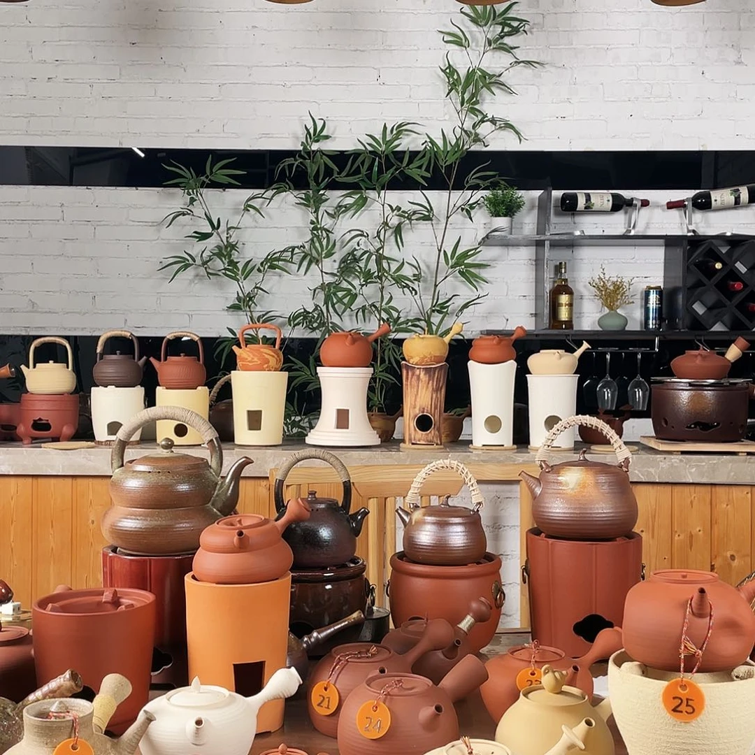 保***默硬质氧化铝1200cc手工柴烧提梁