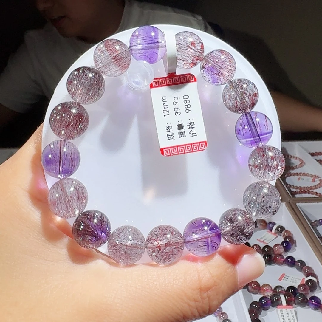 未镶嵌手链水晶12mm彼岸花手串