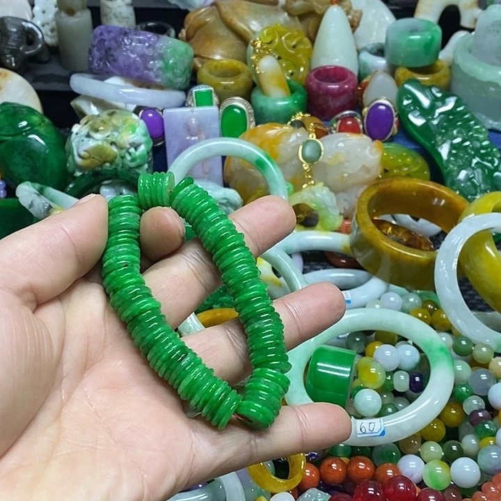 颈饰未镶嵌翡翠缅甸翡翠首饰配饰