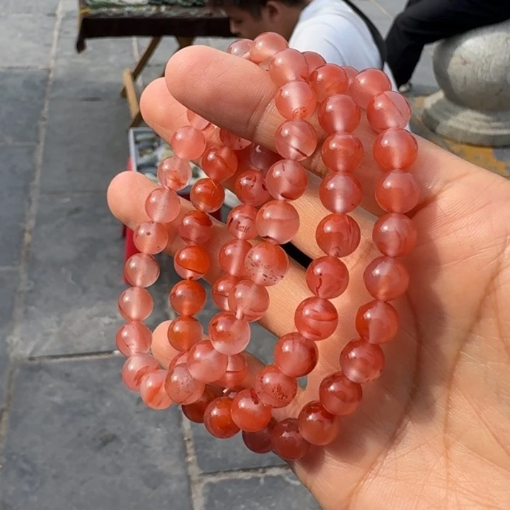 南红玛瑙未镶嵌颈饰原矿南红红底多样性拍一发一