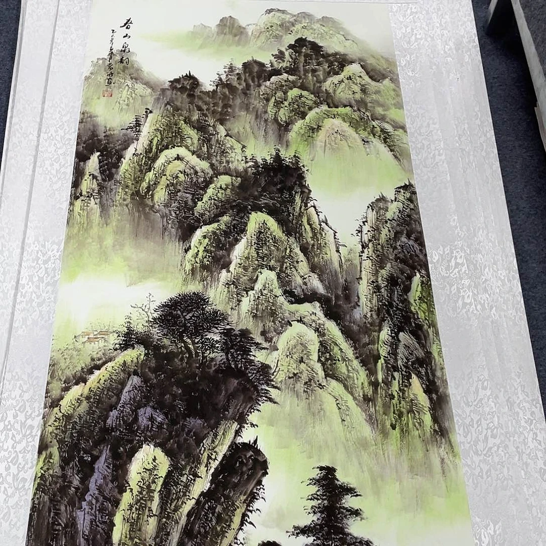国画作品小姐姐放漏…