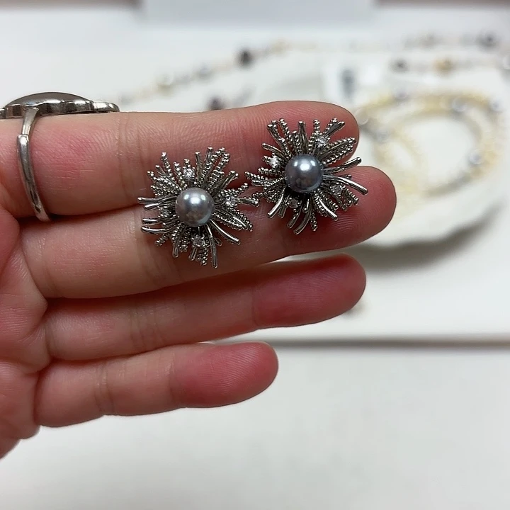 无***境耳饰海水珍珠未镶嵌