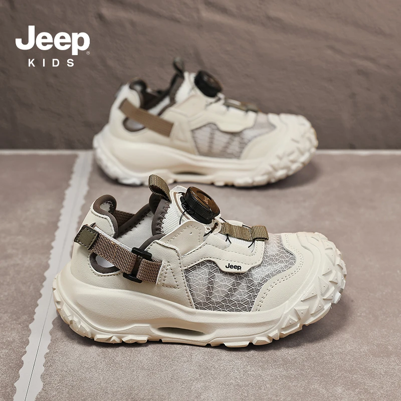 jeep童鞋男童鞋子3-12岁春秋潮款透气轻便儿童运动鞋女孩跑步鞋5