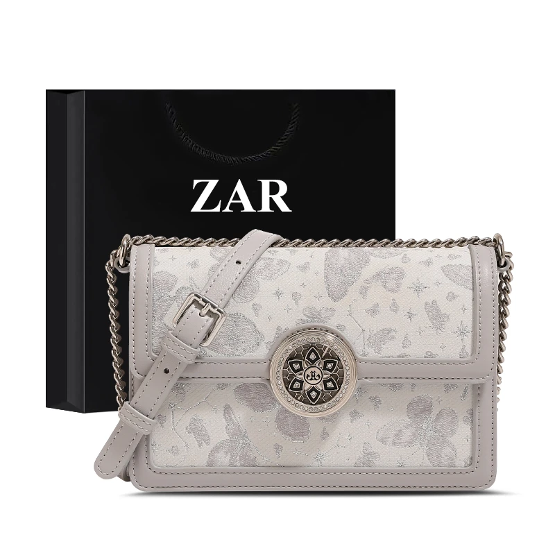 ZAR&RUILR/查瑞娜轻奢新中式刺绣包包女小众百搭高级感单肩斜挎包