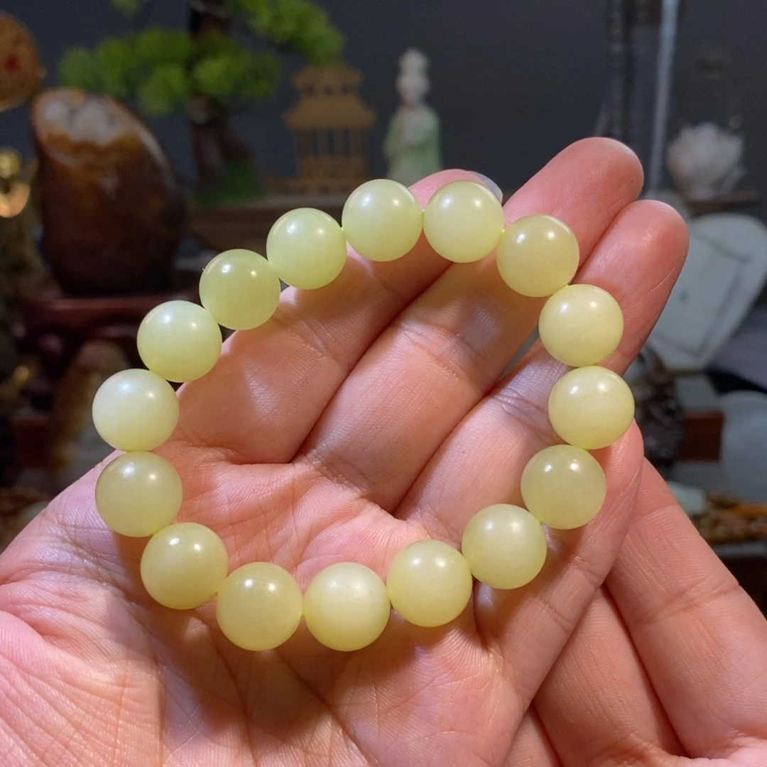 手串未镶嵌和田玉（黄玉）卡12
