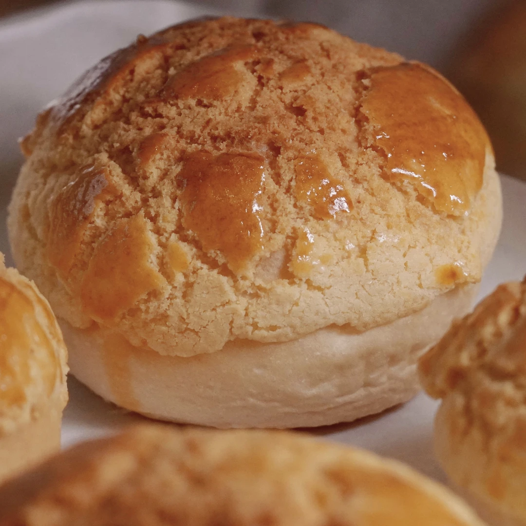 现烤港式酥皮菠萝包-65克/个-正宗香港老味道-进口原材料手工制作六一儿童节零食美食