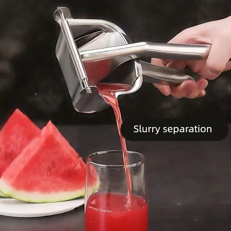 橙汁压榨机304手动榨汁机家用残汁分离石榴专用石榴榨汁机