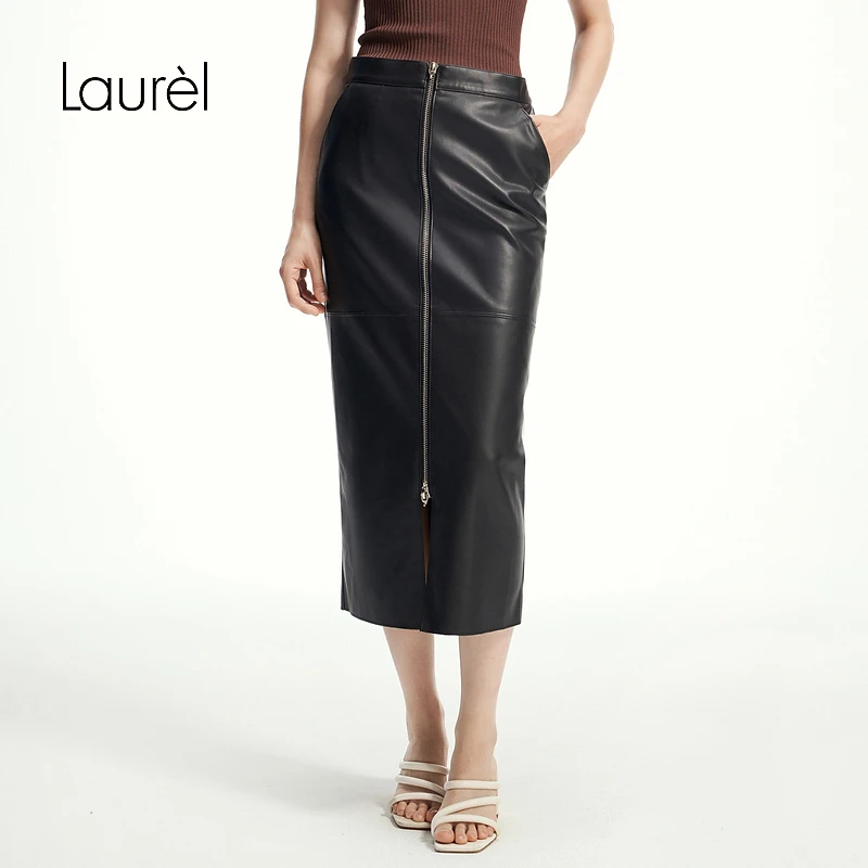 【粉丝专享】Laurel拉链直身半裙女LWD353Q02100