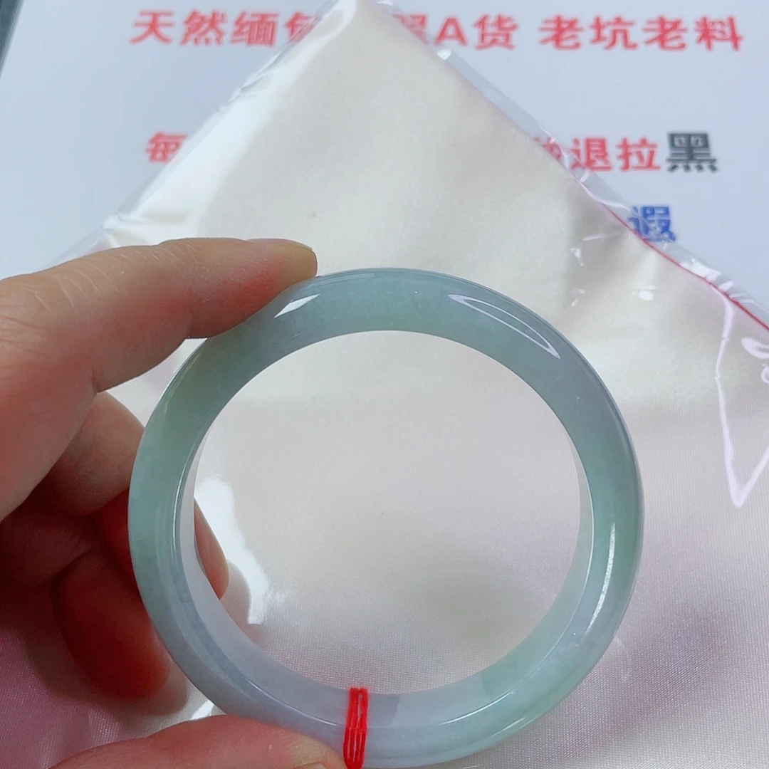 翡翠未镶嵌手镯天然翡翠手镯58.7