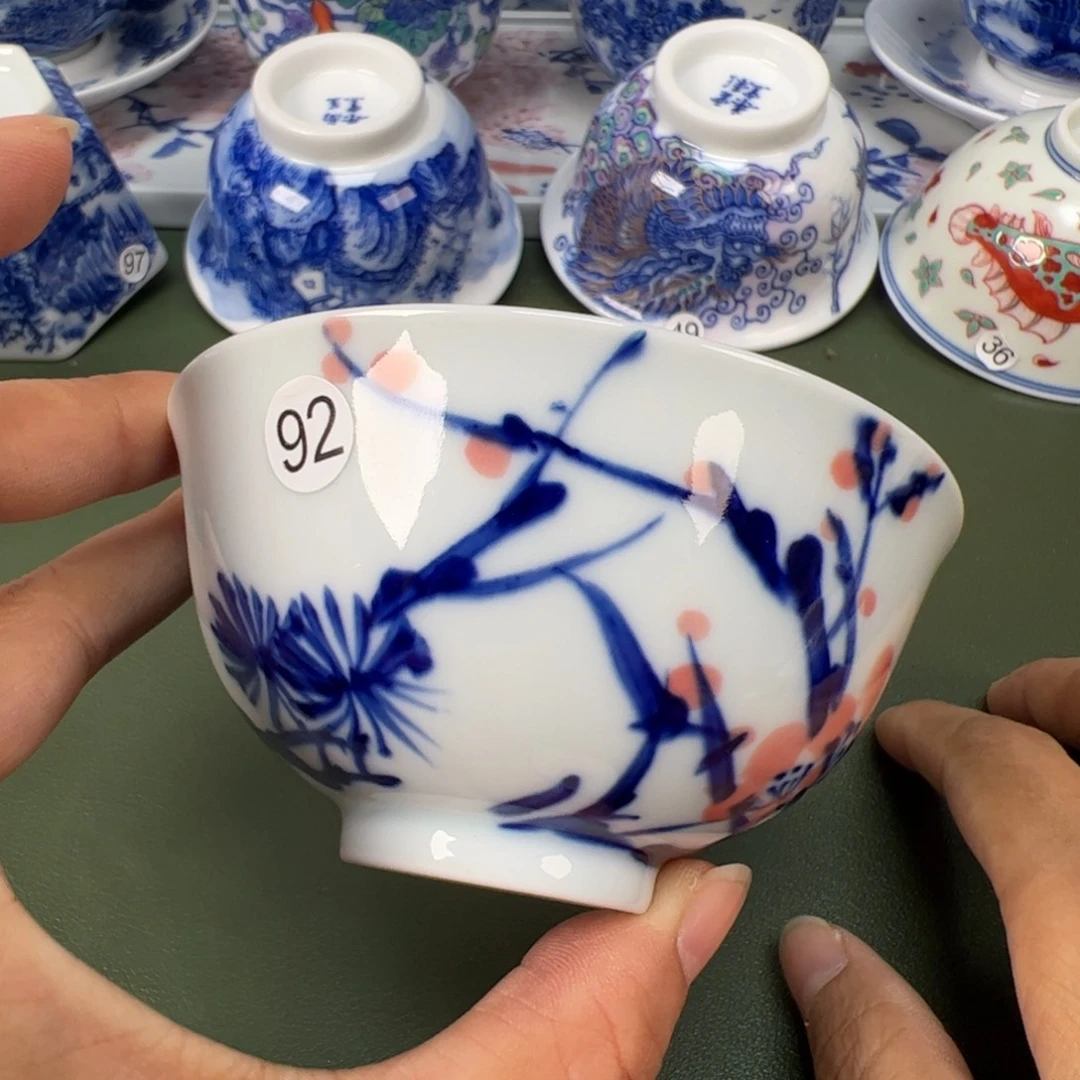 景德镇纯手工纯手绘茶具木木92