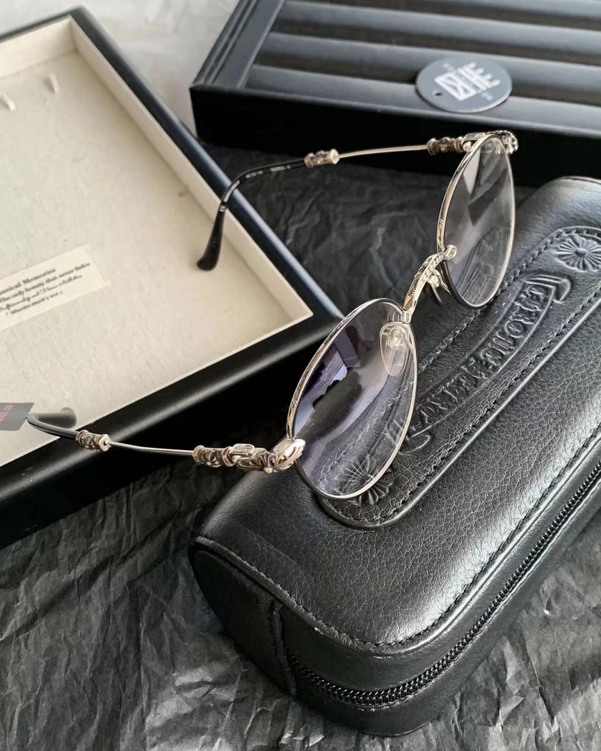 95新 Chrome Hearts/克罗心 圆框十字架平光镜 BUBBA-A 17434237