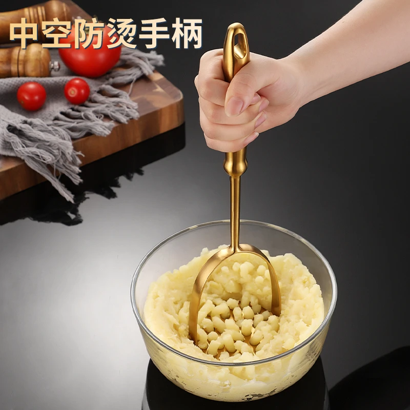 食品级不锈钢土豆泥压泥器家用宝宝辅食工具重型省力土豆碾压神器