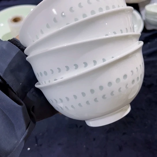 陶摆件景德镇瓷器精品展示碗玲珑