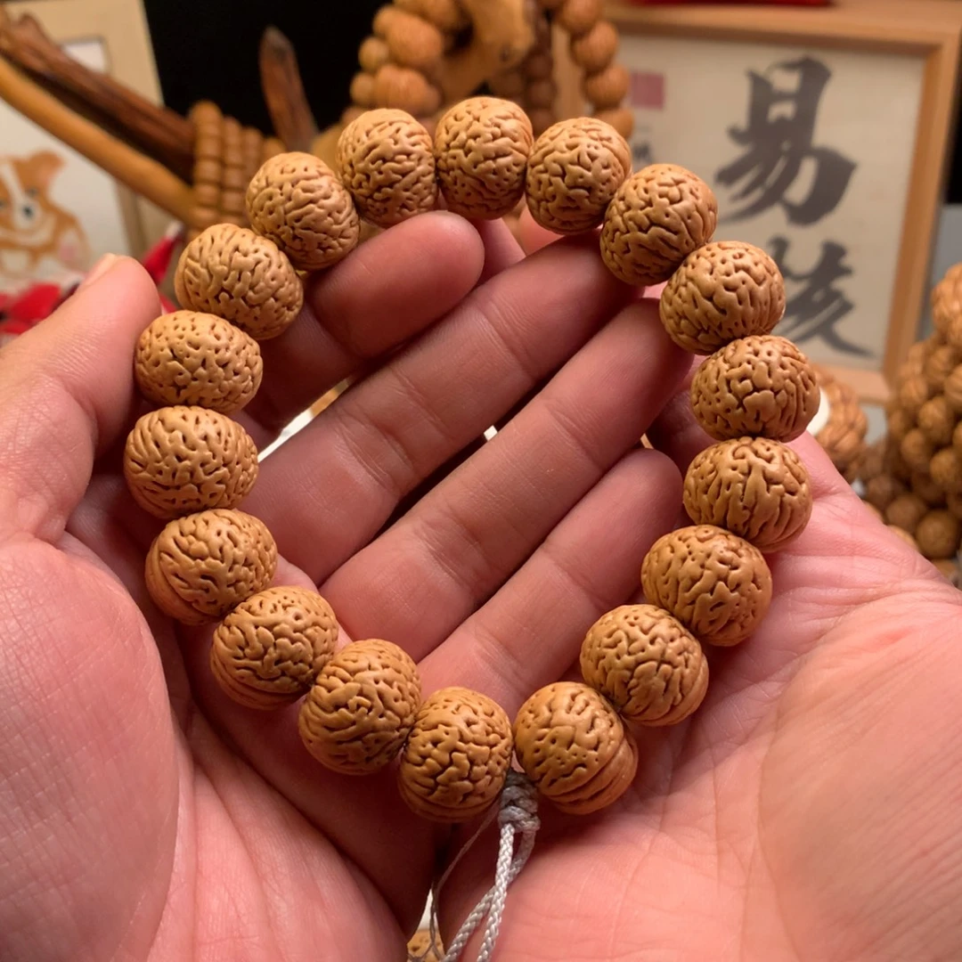 桃核手串【老树磨盘】2.1桃核手持