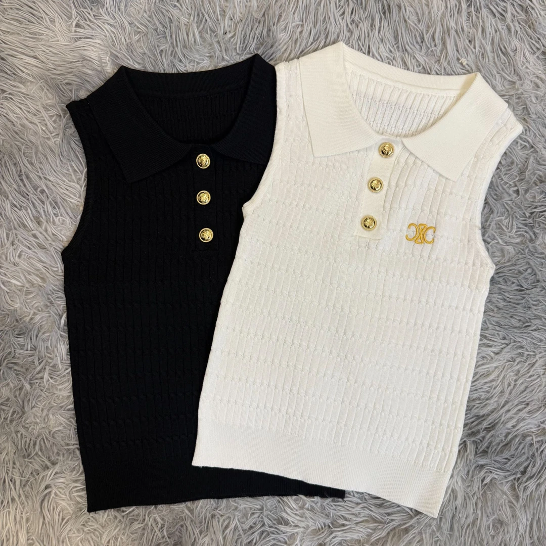 A238 黑白背心2025年夏季新款休闲百搭轻奢女装背心