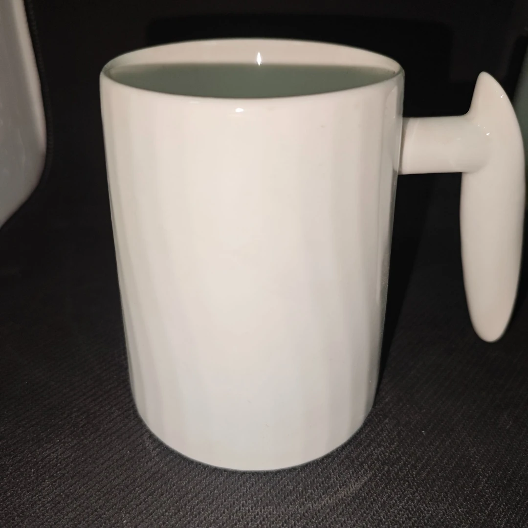 【闪购商品】纯色白/黑杯子陶瓷家用大容量汝窑创意MK002/3