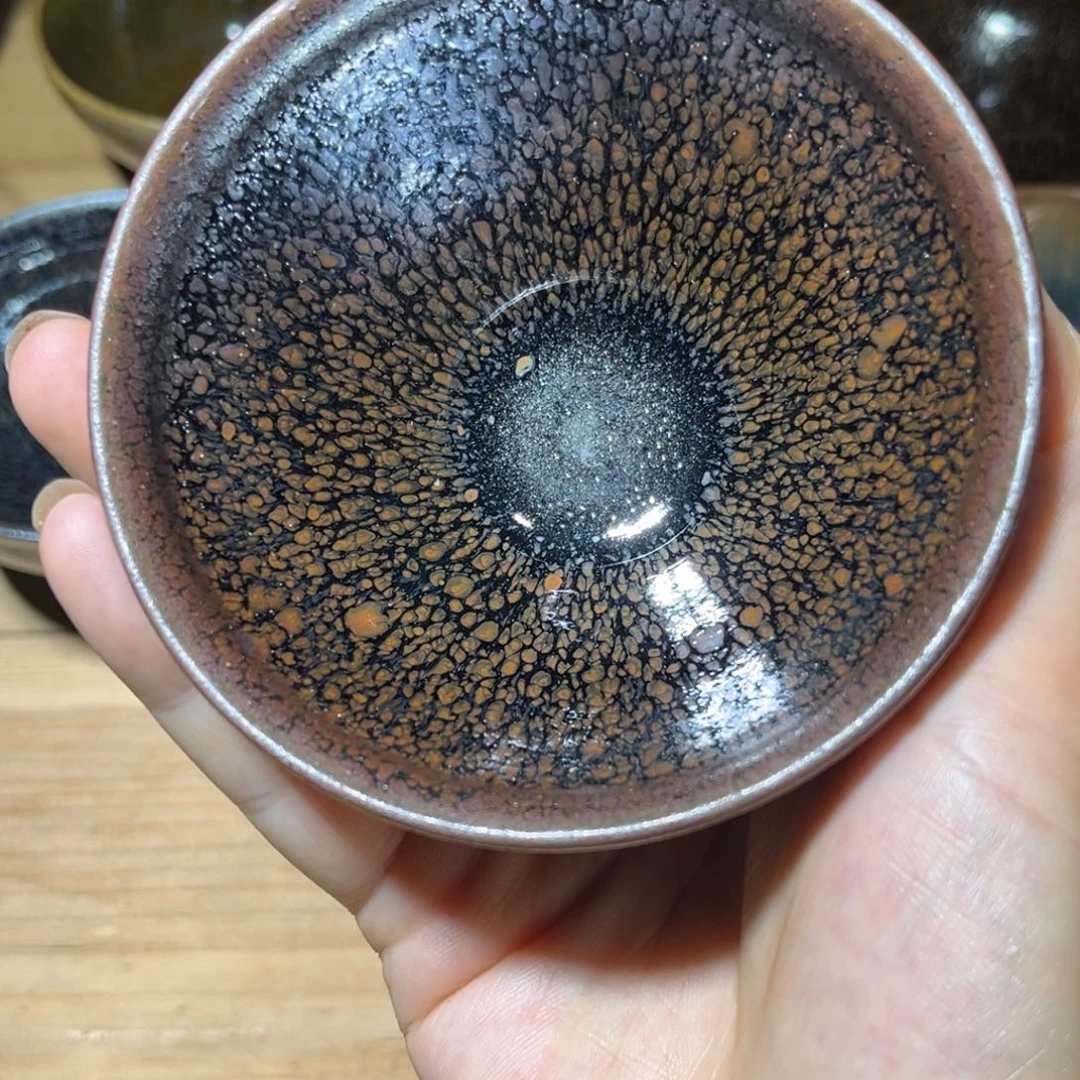 茶盏南浦窑柴烧金油滴