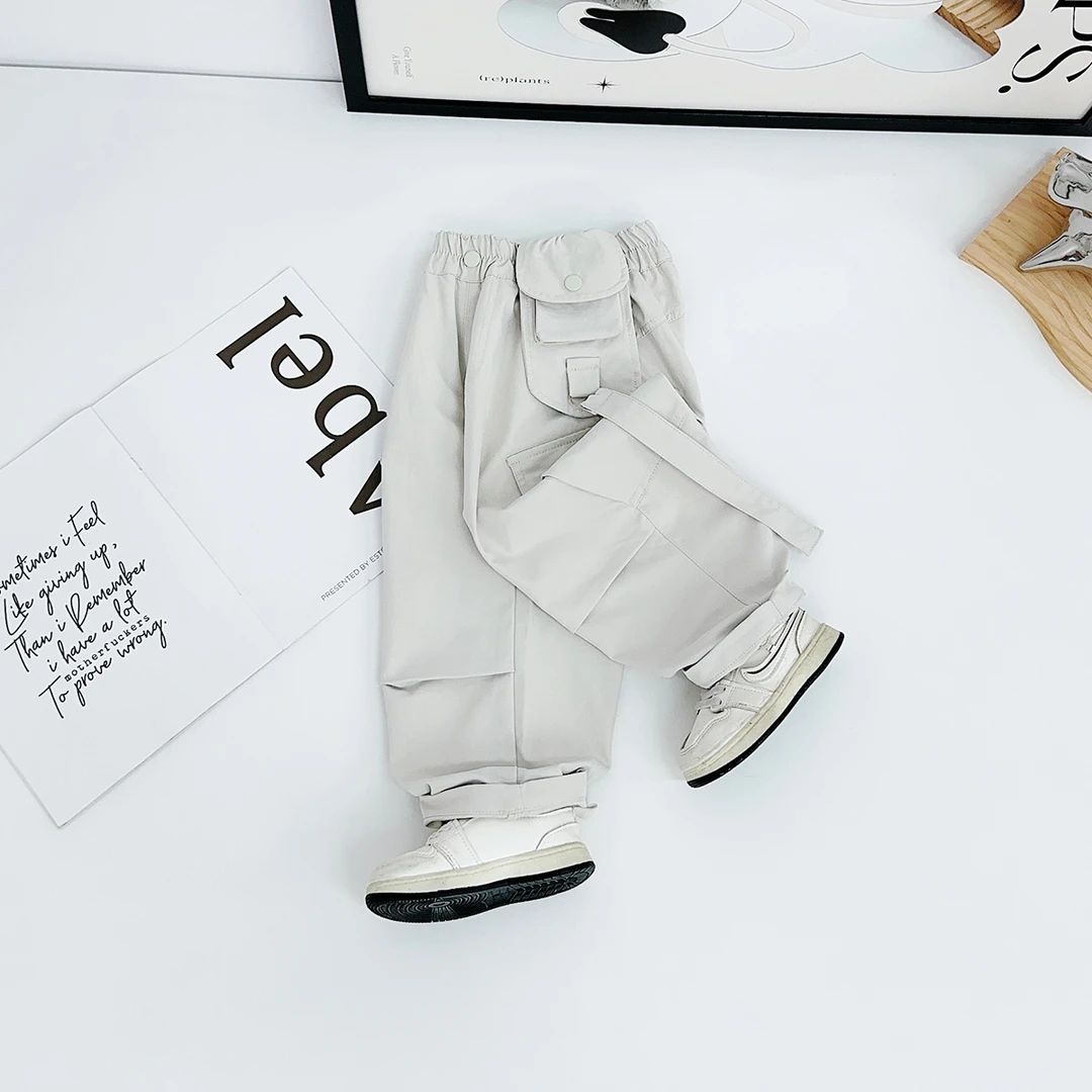 男童裤子秋冬款儿童工装裤2025秋新款秋装 CXF3727 悠悠童话童装