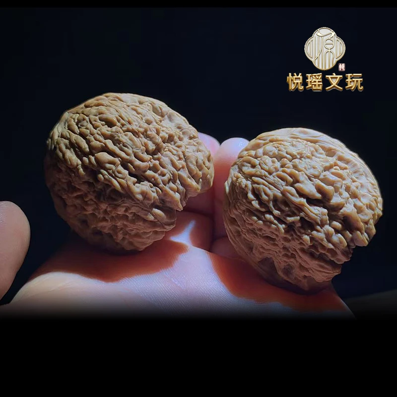 文玩核桃精品配对 南将石 手盘麻核桃 文玩核桃