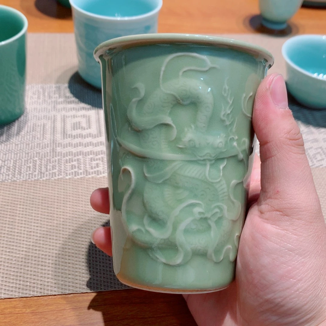 龙泉青瓷茶具杯子