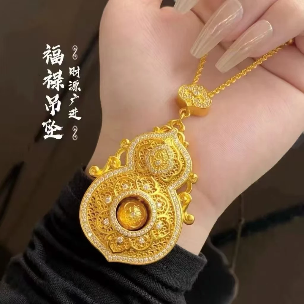 钨金珐琅项链 【专柜正品】A苗 金福禄吊坠2