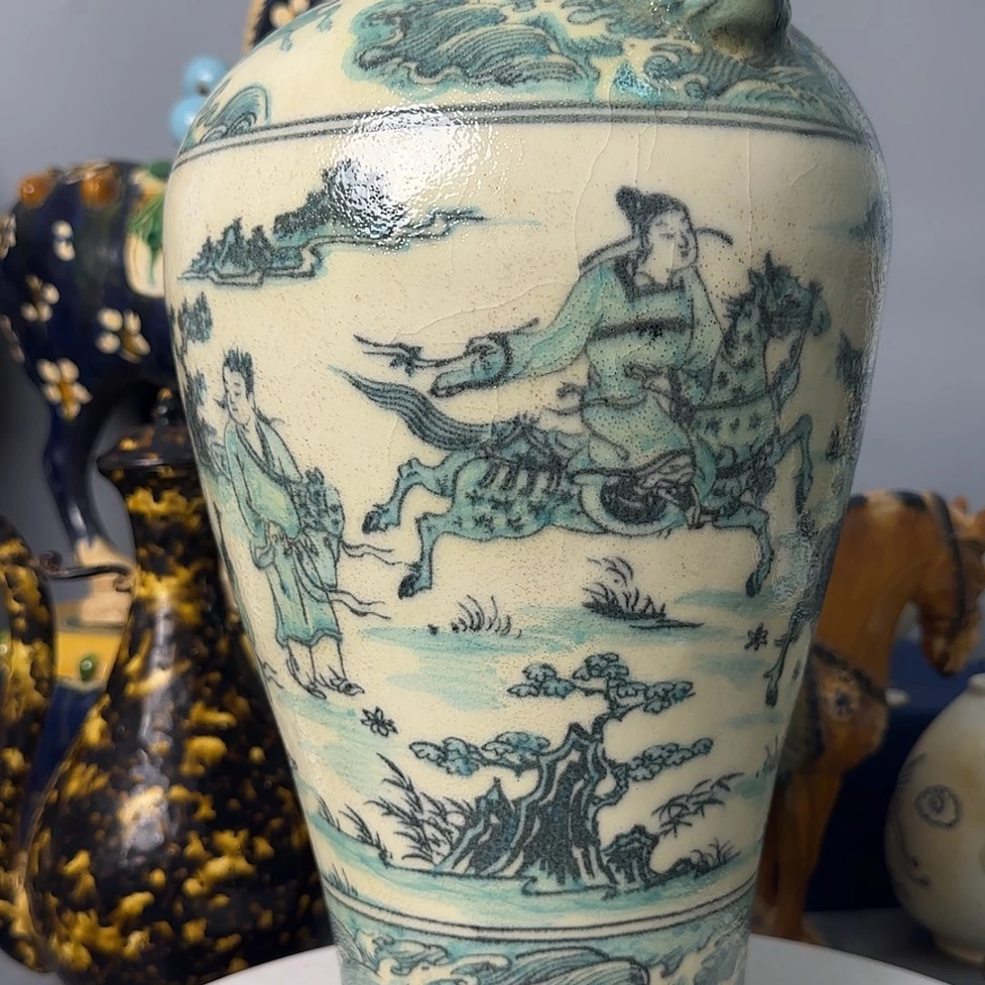 好***惜摆件全美品梅瓶美美美