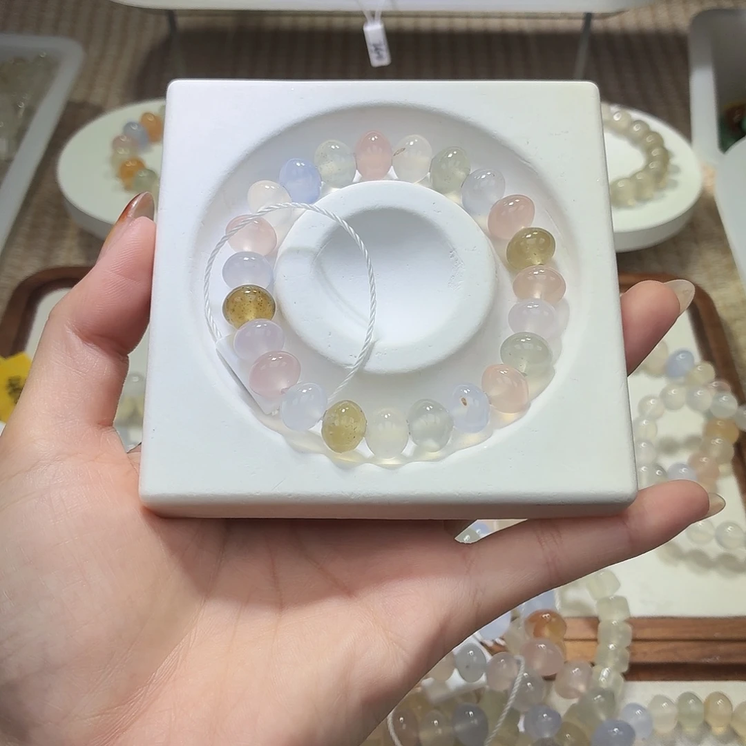 玛瑙/玉髓未镶嵌手链21卡11多宝