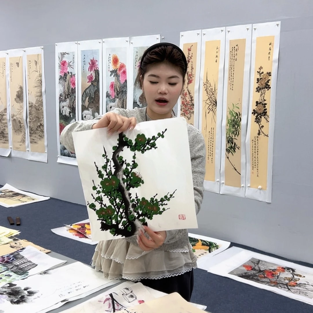 国画作品纯手绘制作品