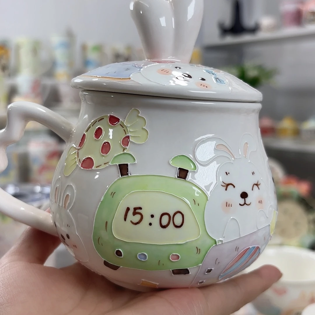 手绘高温釉下彩陶瓷