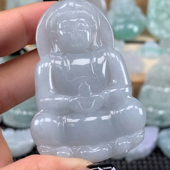 颈饰未镶嵌翡翠观音