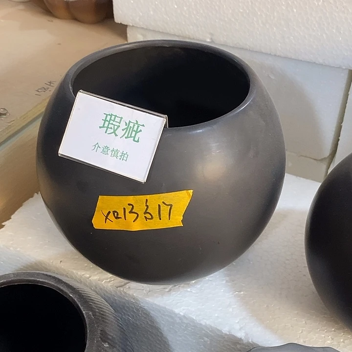 紫砂花盆多肉植物盆瑕疵有孔
