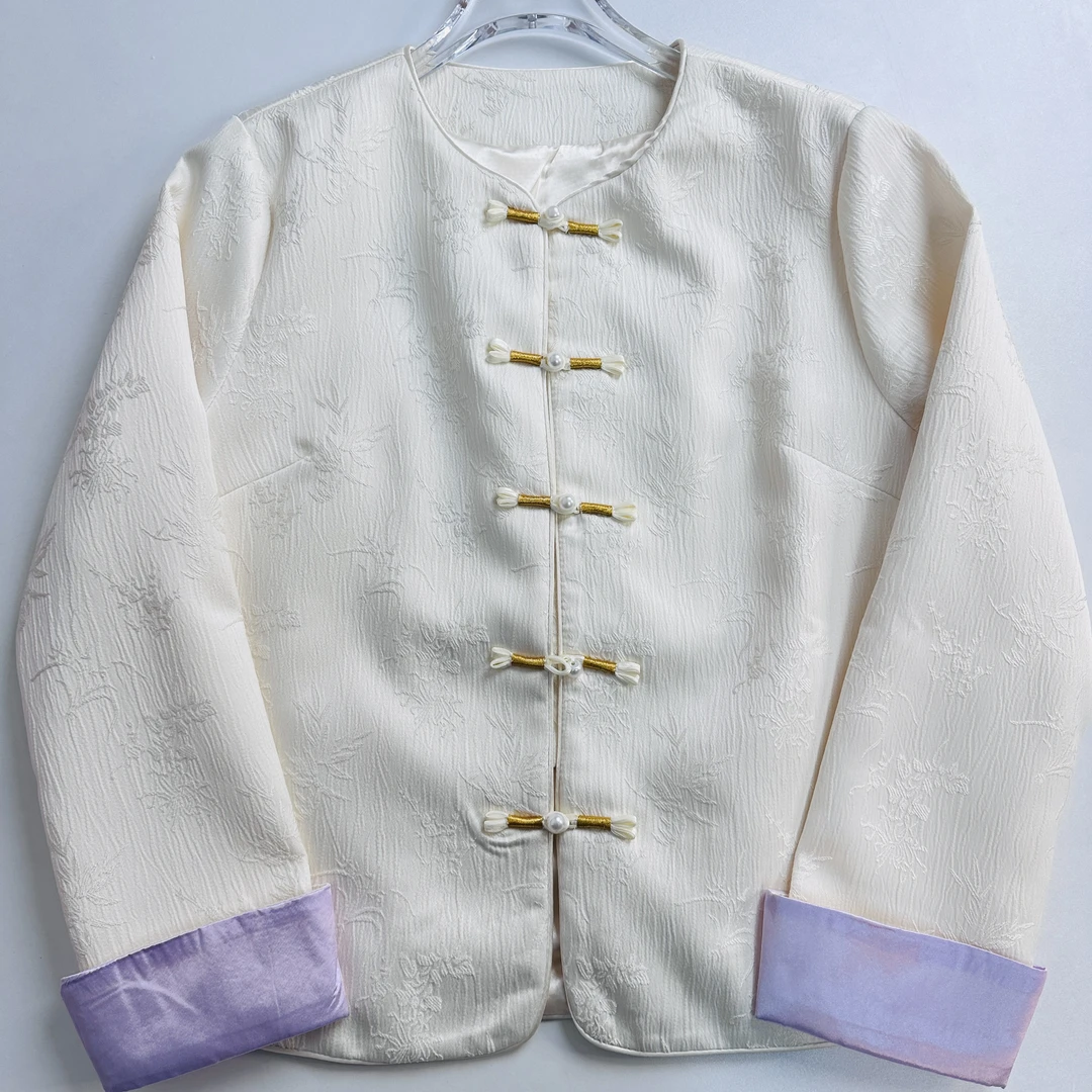 （陈陈家）（织花外套）新中式国风外套