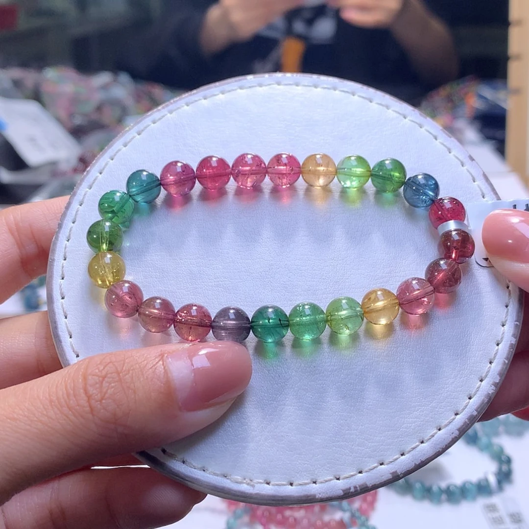 【闪购商品】未镶嵌手串碧玺8mm左右净体