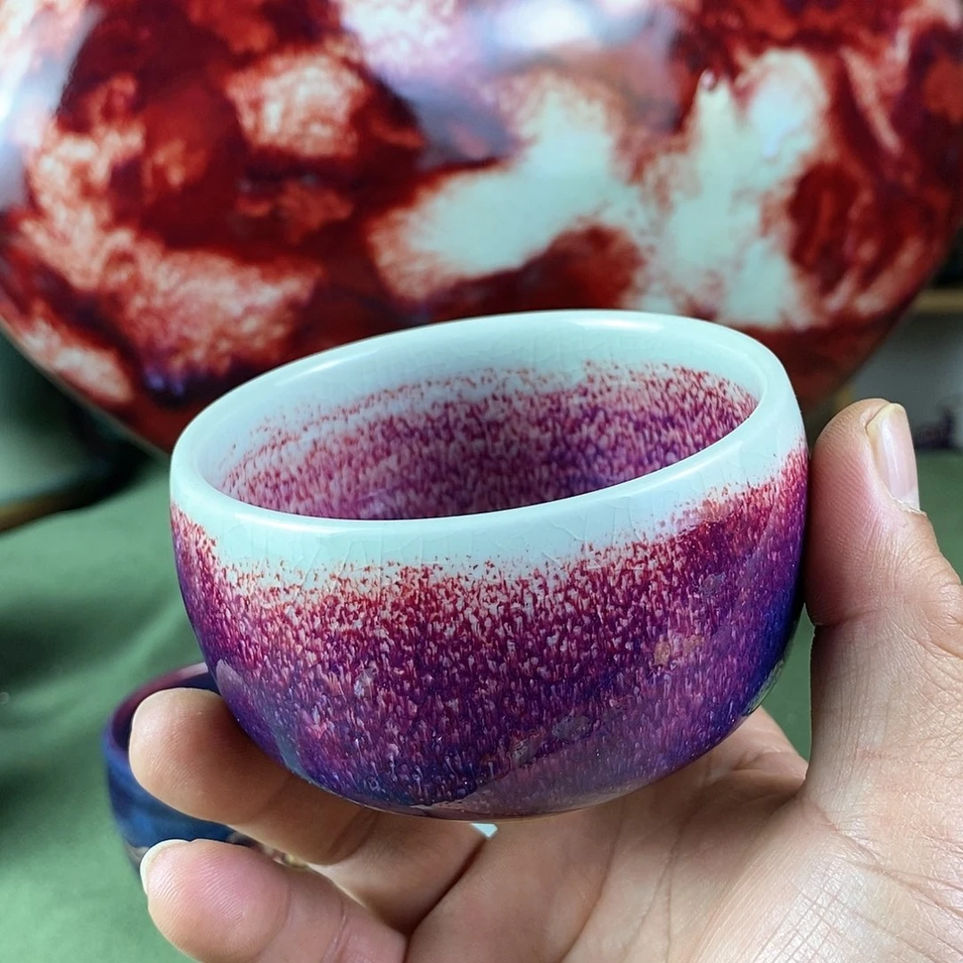 陶瓷罗汉杯，柴烧