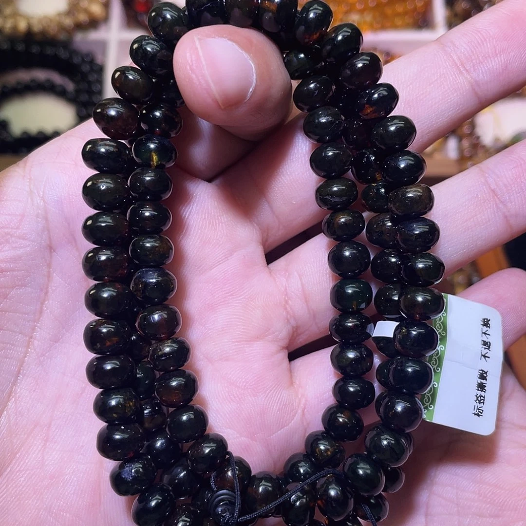 琥珀未镶嵌裸石8+抚顺琥珀翳珀108