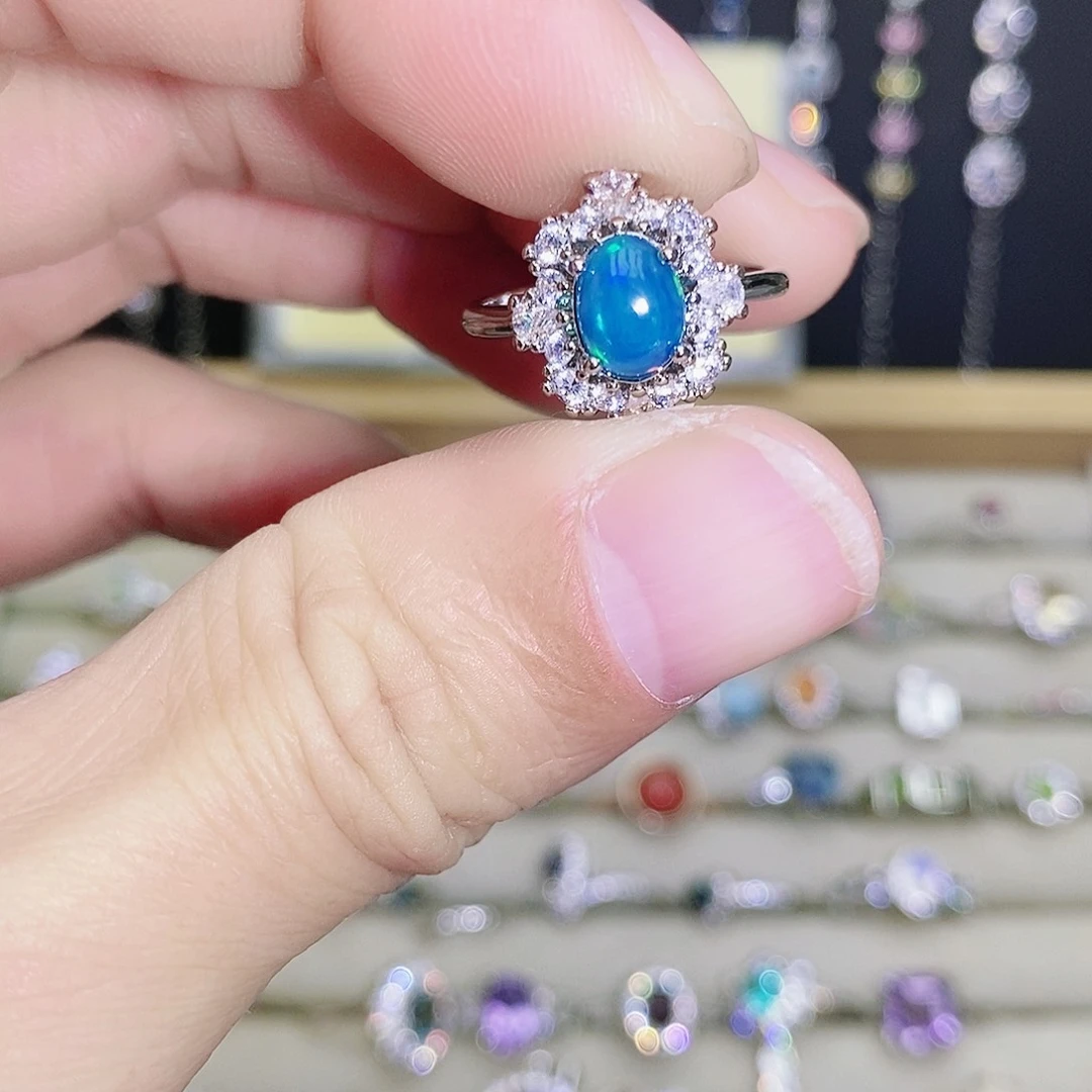 未镶嵌欧泊戒指489