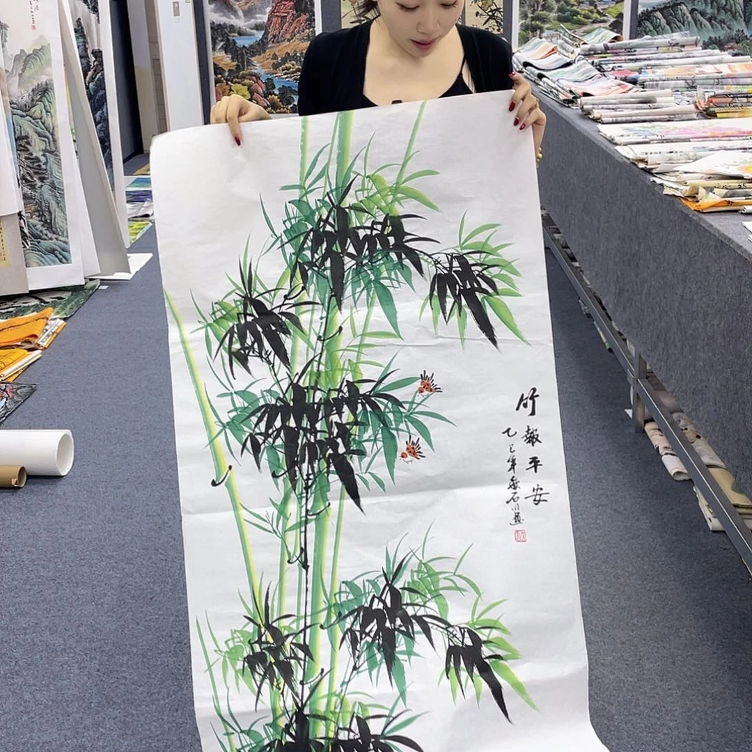 国画作品小姐姐放漏…