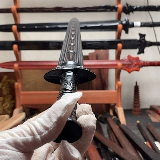 黑檀木木木做旧50长小青竹