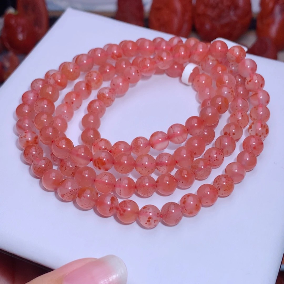 南红玛瑙未镶嵌南红满天星多圈