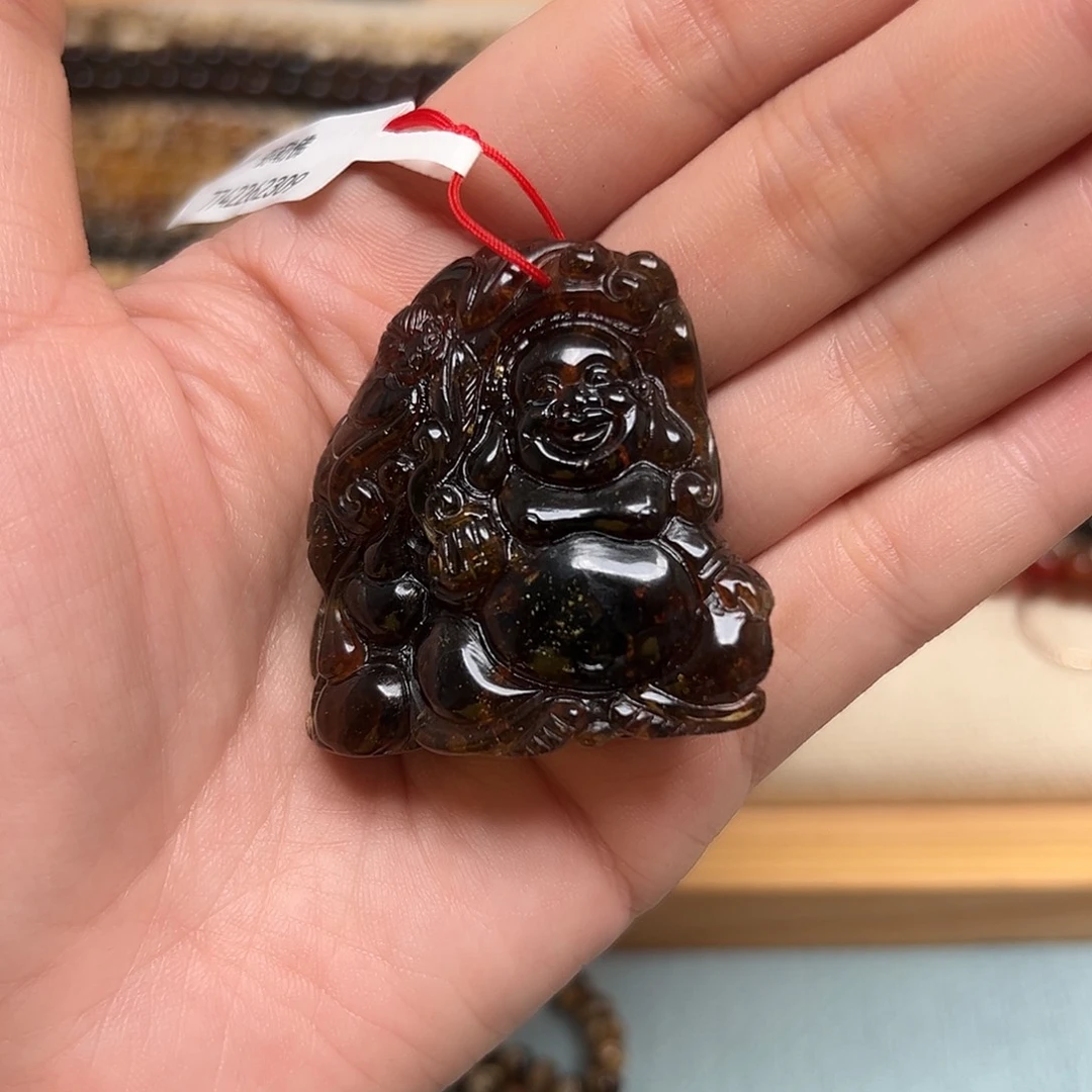 裸石琥珀未镶嵌抚顺琥珀30058