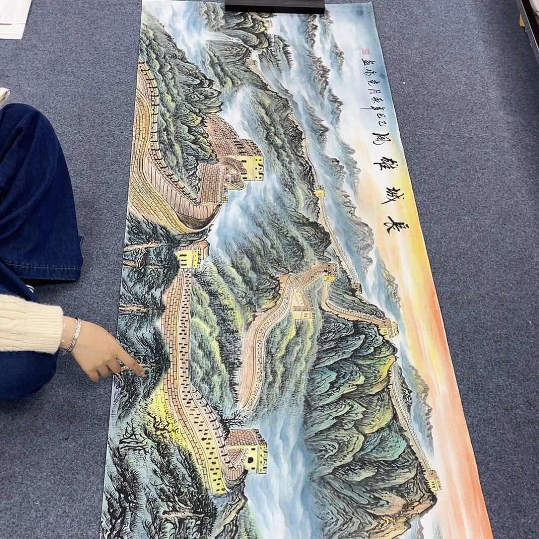 国国画作品小姐姐放漏…