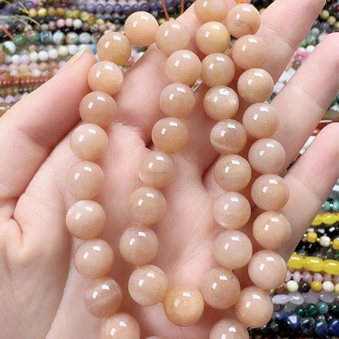 玛瑙/玉髓合金珠宝半成品卡10太阳石一条