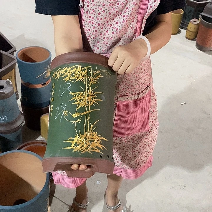 紫砂花盆紫砂花盆