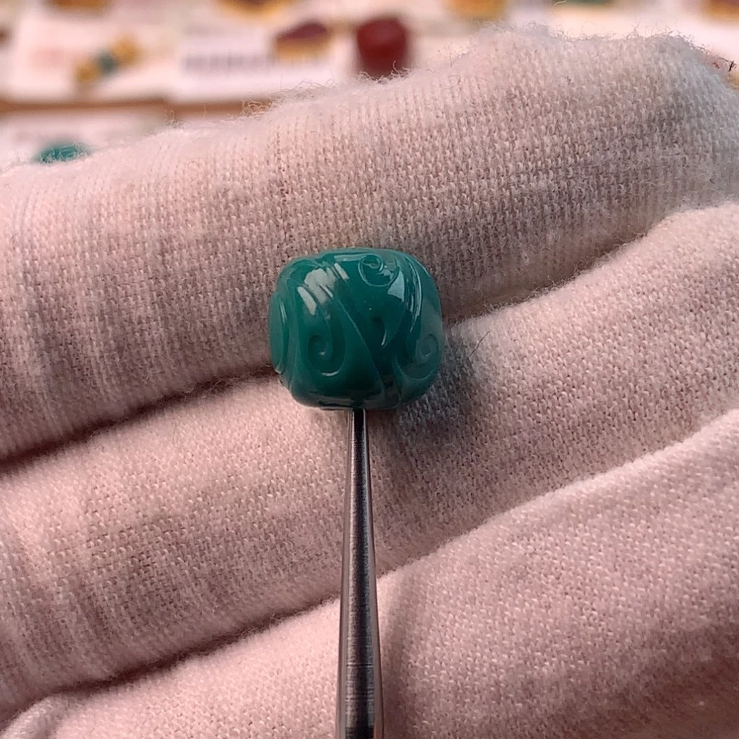 绿松石未镶嵌配饰蕊10.6*10