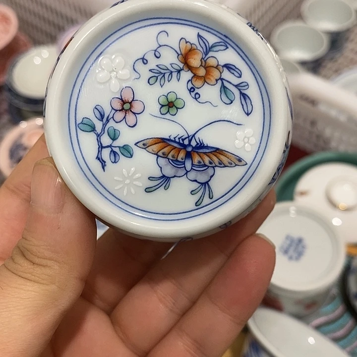 摆件陶景德镇陶瓷主人杯23455