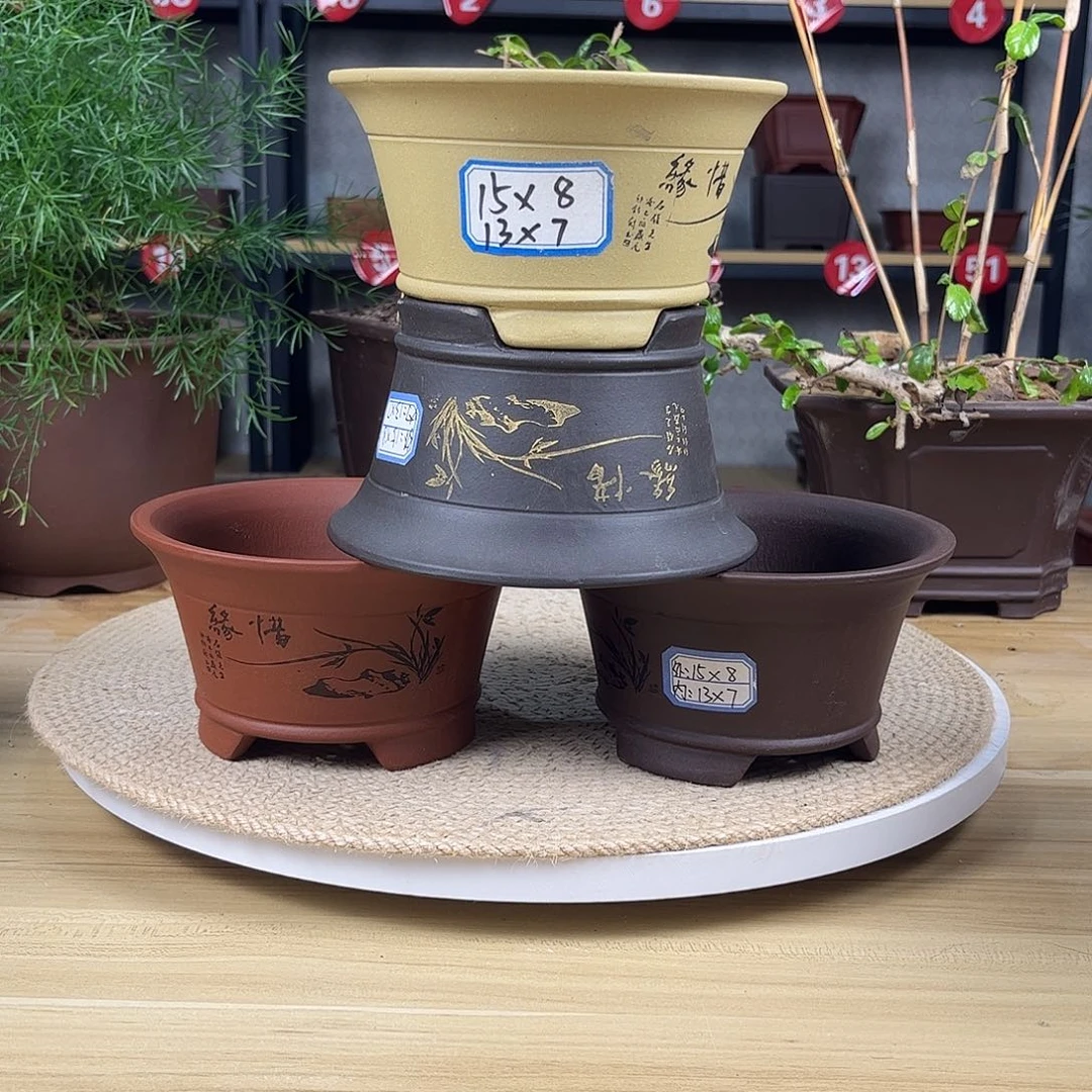 紫砂花盆紫砂花盆