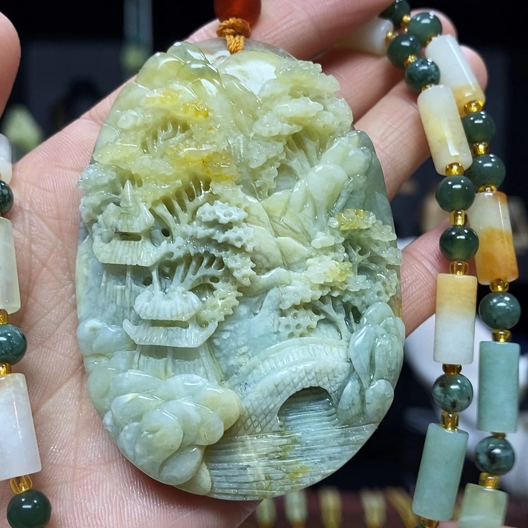 岫玉挂件吊坠未镶嵌