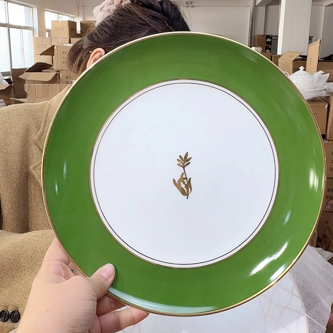 骨瓷高骨10.5英寸平盘27cm一个外贸骨瓷