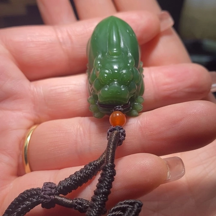 和田玉（碧玉）颈饰未镶嵌寒****…